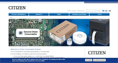 Desktop Screenshot of citizen-consumables.com