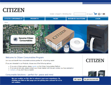 Tablet Screenshot of citizen-consumables.com